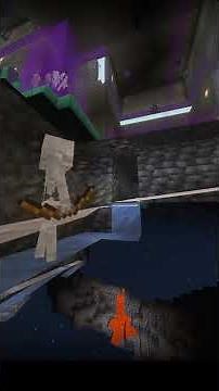Trial chamber water stream on Bedrock Minecraft
