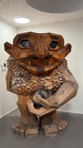 Thomas Dambo on Instagram: "If you’re in Copenhagen, swing by Valby Kulturhus and say hi to Lomme Ulrik. Bring a little pocket lint too — he’s gathering all he can for his cozy sweater 👀🧶 🗓️He’ll be here until 31 Dec. #ThomasDambo #DamboTrolls #WasteNoMore #trailofa1000trolls #LommeUlrik"