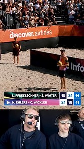 @sven.winter_ und @lukas.pfretzschner ziehen nach und schlagen in einem UNFASSBAREN Halbfinale @ehlerswickler..! 🤯 Was eine Stimmung beim letzten Mal in Timmendorf und die Finalspiele kommen erst noch. GÄNSEHAUT 🥹 | German Beach Tour