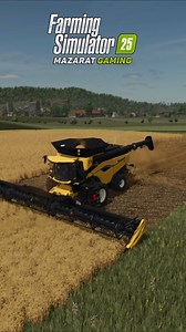 🌾Wheat Harvest with New Holland CR11 | Farming Simulator 25 #Wheat #Harvest #NewHolland #FarmingSimulator25 #Harvesting | Mazarat Gaming