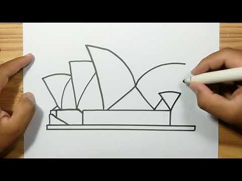 How to draw SYDNEY OPERA HOUSE