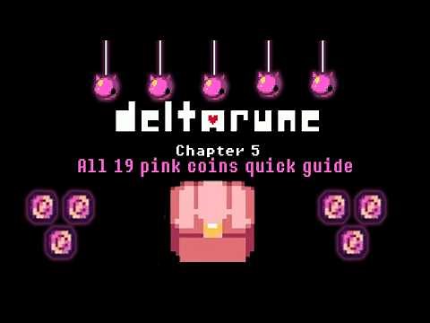 Deltarune how to get all 19 pink coins guide *CORRECTED*