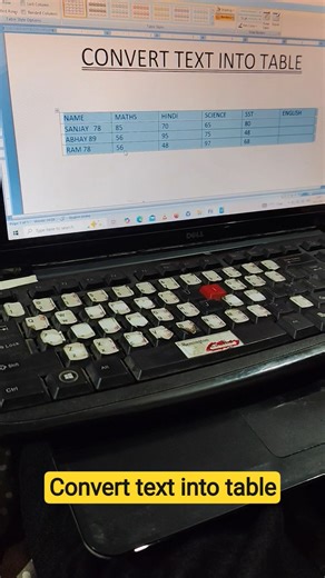 Convert Text into Table Easily #viral #trending #shorts #shortvideos #shortsfeed