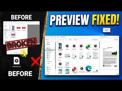 How To Fix PDF Preview Pane Not Working In Windows 11 (Quick and Easy)