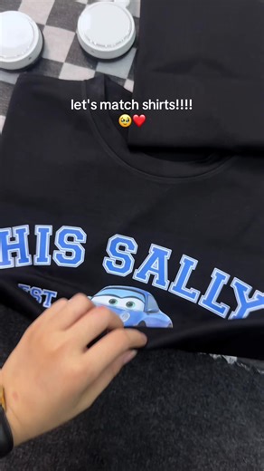 mcqueen and sally shirt #fyp #coupleshirt #mcqueenandsally #trending #mcqueen⚡