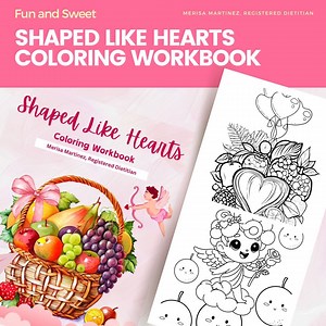 Heart-shaped Fruit Coloring Pages for Kids | Food Coloring Sheets, Coloring Book Crayons Shape, Coloring Sheets Printable - Etsy