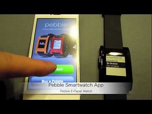 Pebble Technology：電子ペーパースマート腕時計「Pebble E-Paper Watch」紹介