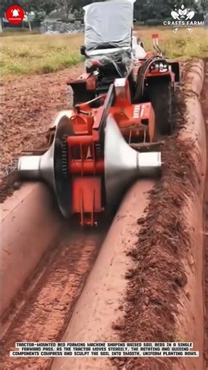 Tractor Mounted Bed Former: Precision Raised Soil Beds for Efficient Crop Planting