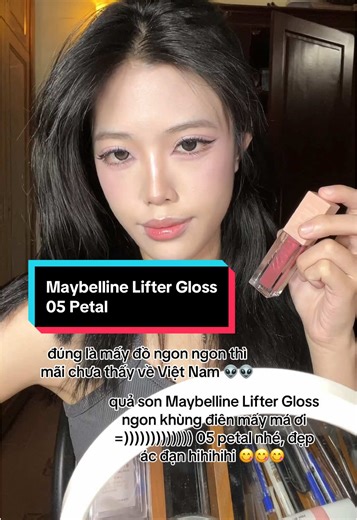 Review son Maybelline Lifter Gloss màu 05 Petal