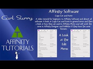 Affinity Software - Copy Cut and Paste