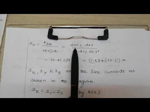 Problems in Unbalanced delta Connected loads- by Dr. K. Mala