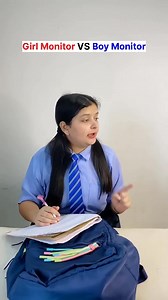 Girls Monitor Vs Boys Monitor .. .. .. #Contest #comedy #reels #schoollife #student #Monitor | Itz Suchi