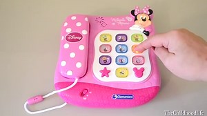 Minnie Mouse Talking Phone Disney Junior Minnie Mouse Bowtique Preschool learning Toys