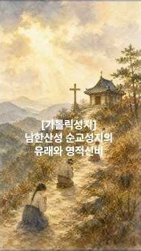 "가톨릭성지" 남한산성 순교성지의 유래와 영적 신비