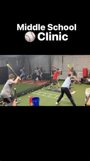 13 reactions | Middle School hitting clinic today! Got some drills in, bat speed training, body movements, core work, and batting practice. #baseball #hitting #clinic | The Ultimate Swing | Facebook
