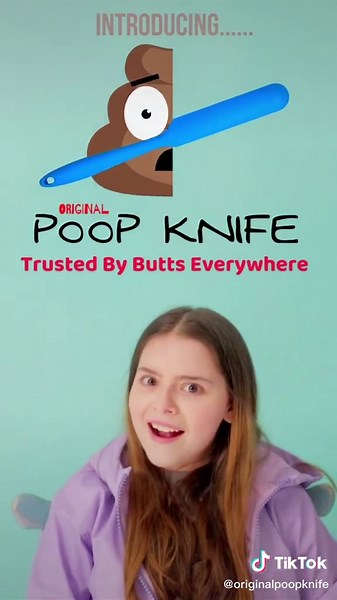 Often finding yourself in an oversized poop panic predicament? 🤔🚽 🔪💩 www.originalpoopknife.com #poop #poopfunny #poopknife #omg