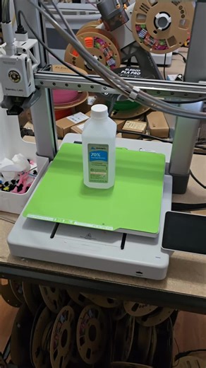 do you use alcohol to clean your pei sheet? #3dprint #3dprinting