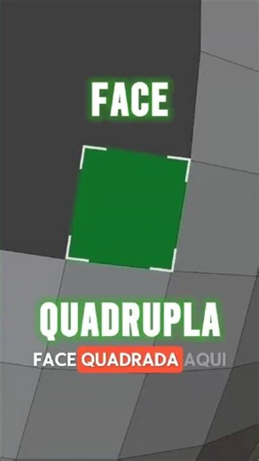 Crie faces quádruplas fácil no Blender 😮 #blender3d #dicarápida #modelagem3d