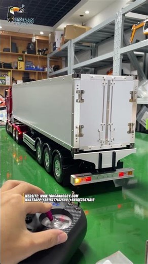 The 1/14 Reefer Container Trailer connects to the 770S 6x6 tractor truck like a dream! ✅ #rc #model