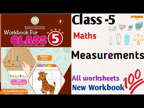 5th Class Maths Workbook, 9th lesson ( Measurements)