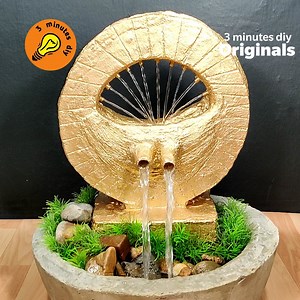 116K views · 4.4K reactions | Amazing waterfall fountain water fountain making at home | 3 minutes diy | Facebook