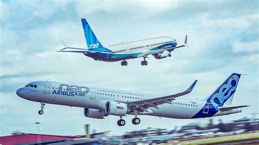 Here's How Much Longer The Airbus A321neo Is Compared To The Boeing 737 MAX 10
