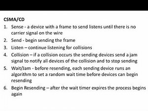 10. CCNA Ch7 - What is CSMA/CD?