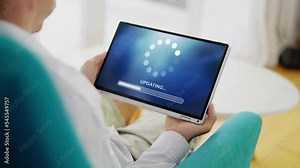 Installing Software Update Progress. Computer Loading Patch