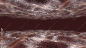 3D rendered Animation of a microscopic view on moving muscle tissue.