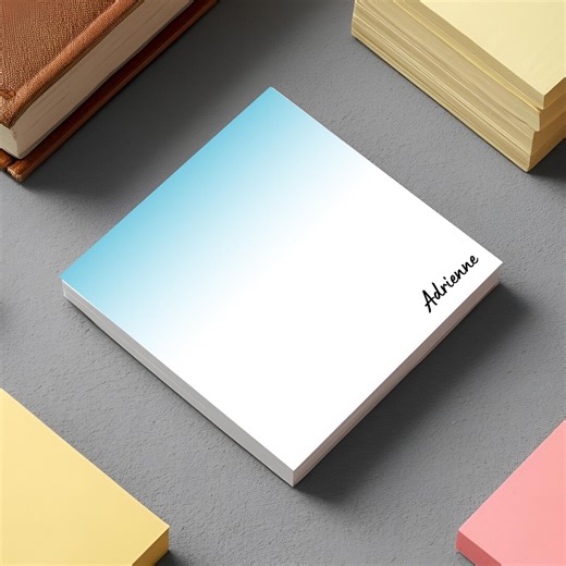 Custom Sticky Notes With Name, 50 Post-it® Notes, Gradient Color, Personalized Memo Pads - Etsy