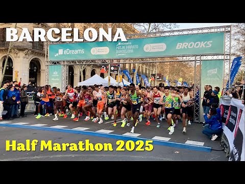 Half Marathon Barcelona 2025 | eDreams Marató Highlights & Elite Runners