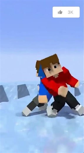 No Brakes on Ice ❄️#minecraft