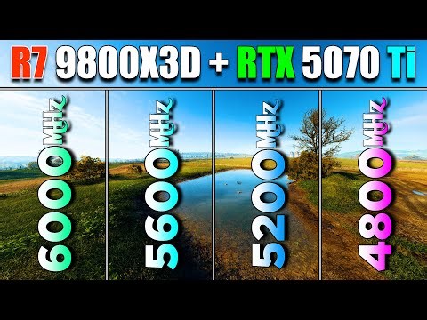 6000MHz vs 5600MHz vs 5200MHz vs 4800MHz DDR5 RAM Tested | PC Gameplay Tested | RTX 5070 Ti 16GB