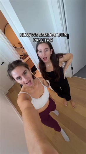 HOW we REMOVE our FAKE TAN! One of the most commonly asked questions! 💕 🧡 LAUNCHING MARCH 19 Thursday 7pm ACDT 🩷 VIP EARLY ACCESS - MARCH 18 Wednesday 7pm ACDT SIGN up for VIP Early Access 🚀 via the LINK IN OUR BIO! Tan Remover & Exfoliating Mitt!!! 🩷🧡 #tanningthursday #outeregobyhondroutwins #tanremover #smallbusiness