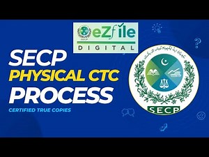 How to apply certified true copy in SECP | SECP CTC Process | SECP Physical CTC Process| SECP eZfile