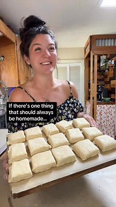 1.4M views · 10K reactions | Homemade Biscuits for the freezer: -2 cups flour -1 T baking powder -sugar - 1 t salt -6 T cold butter - 3/4 cup buttermilk Combine dry ingredients and cut in butter. Add liquid and mix. Roll out on a floured surface and cut in desired shape. Bake at 425 F. *I made a triple batch* #truckerwife #truckerwifetip #wifey #homemade #food #oklahoma #homestead #truckerwifetip #homemade #food #fromscratch #buscuits | Truckerwifeconfessions | Facebook