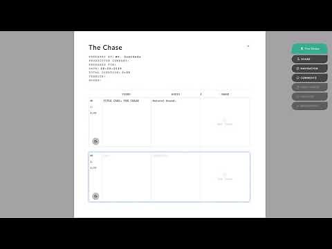 How to Start Multi-AV Script in Celtx