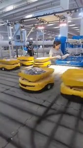 6.5K views · 146 reactions | In the development of China's logistics industry, the seamless integration of automated guided vehicle delivery robots is in line with the current society's pursuit of green logistics. | Real Time China | Facebook
