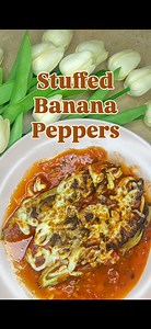 Banana peppers but make them cheesy 🔥 This one turned out way better than I expected. #fyp #fypfood #quickrecipes #stuffedpeppers #fyprecipes #recipereels | What’s Ria Cookin’?