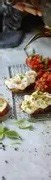 Bruschetta stracciatella crostini recipe
