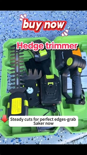 Fast trimming speed that saves a lot of time@Smartsaker #TimeSaving #HedgeTrimmer #GardenCare #OutdoorWork #ToolTok#saker