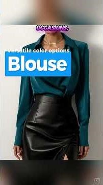 Collared Drape‑Neck Long‑Sleeve Blouse — Sleek Office & Casual Women's Shirt