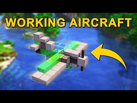 EASY Working Airplane in Minecraft (Tutorial)