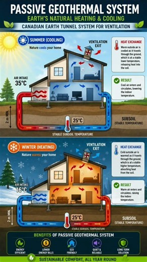 Canadian Earth Tunnel System Explained in 60 Seconds #Shorts