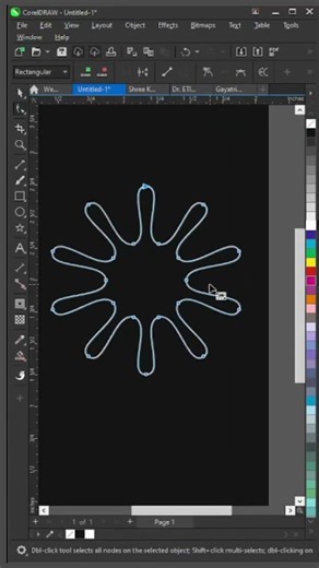 One click and Amazing design in corelDraw // short trick #coreldraw #art #designtutorial #logo #yt