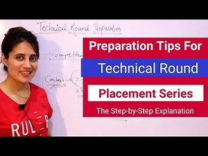 How to Prepare for Technical Round | Placement Series