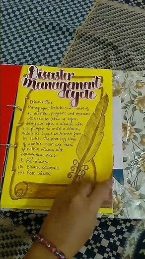 class 9th Disaster management project social science