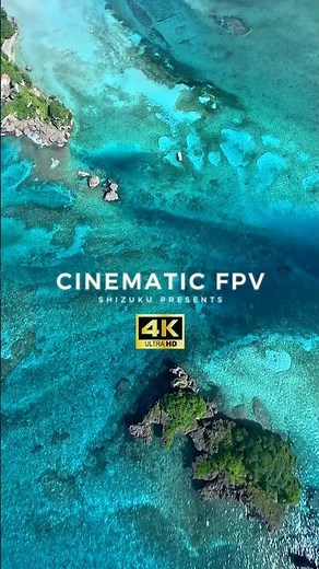 【高画質4K】透き通る青い海が広がる-DJI FPV