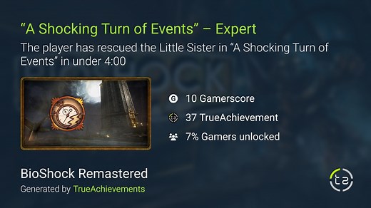 “A Shocking Turn of Events” – Expert achievement in BioShock Remastered