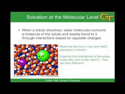 Aqueous Solutions 1 | The Chemistry of Water